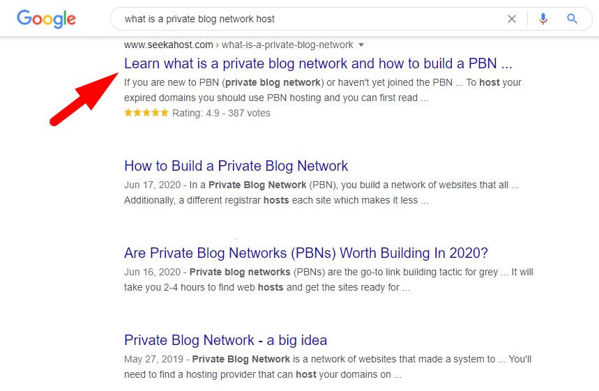 Private Blog Network